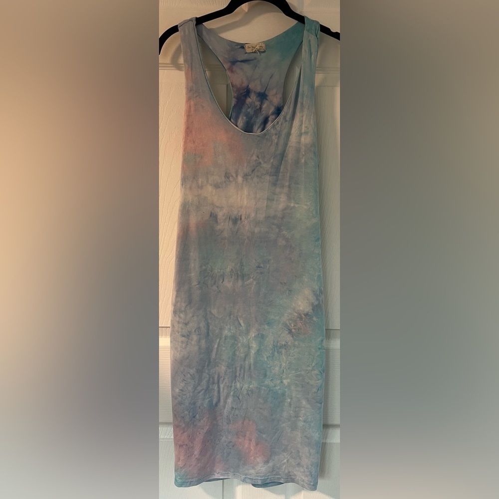 See You Monday Tie-Dye Sleeveless Dress